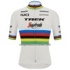 Maglia 2022 Trek-Segafredo Campione Del Mondo Manica Corta Bianco Multicolore